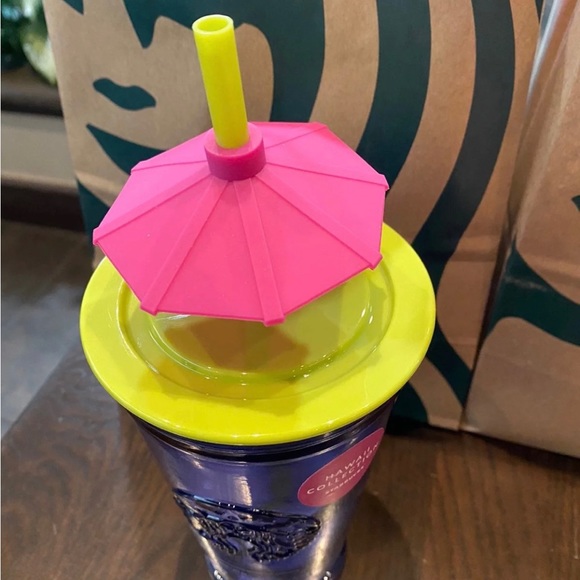 Starbucks Tumbler Hawaii Exclusive - Glass with Mai Thai Umbrella - 16oz - Picture 4 of 4